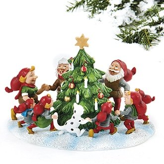 Pobra - Julemanden danser rund om træet med sine nisser