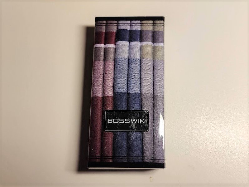 Bosswik - Mørke lommetørklæder i Bomuld - 40 x 40 cm